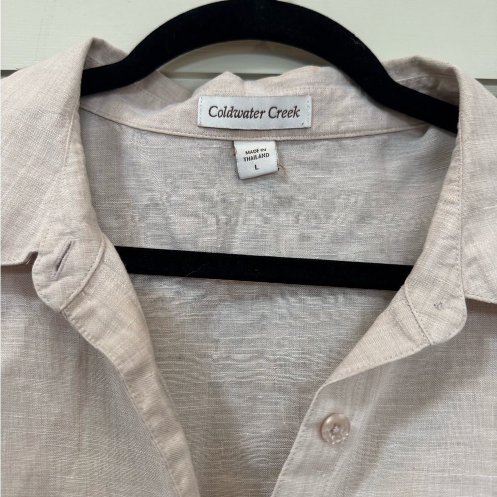 Coldwater Creek linen button down